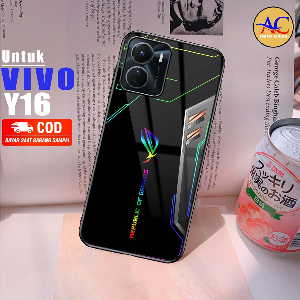 Case Hp Softcase Glossy VIVO Y16 ROG Casing Silikon Handphone Pelindung Kamera