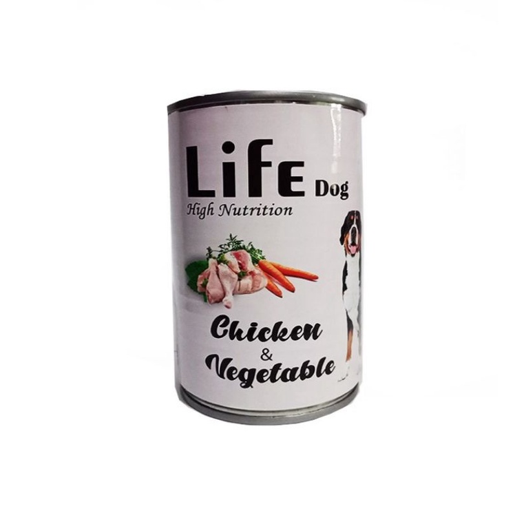 LIFE DOG KALENG 375gr makanan basah anjing