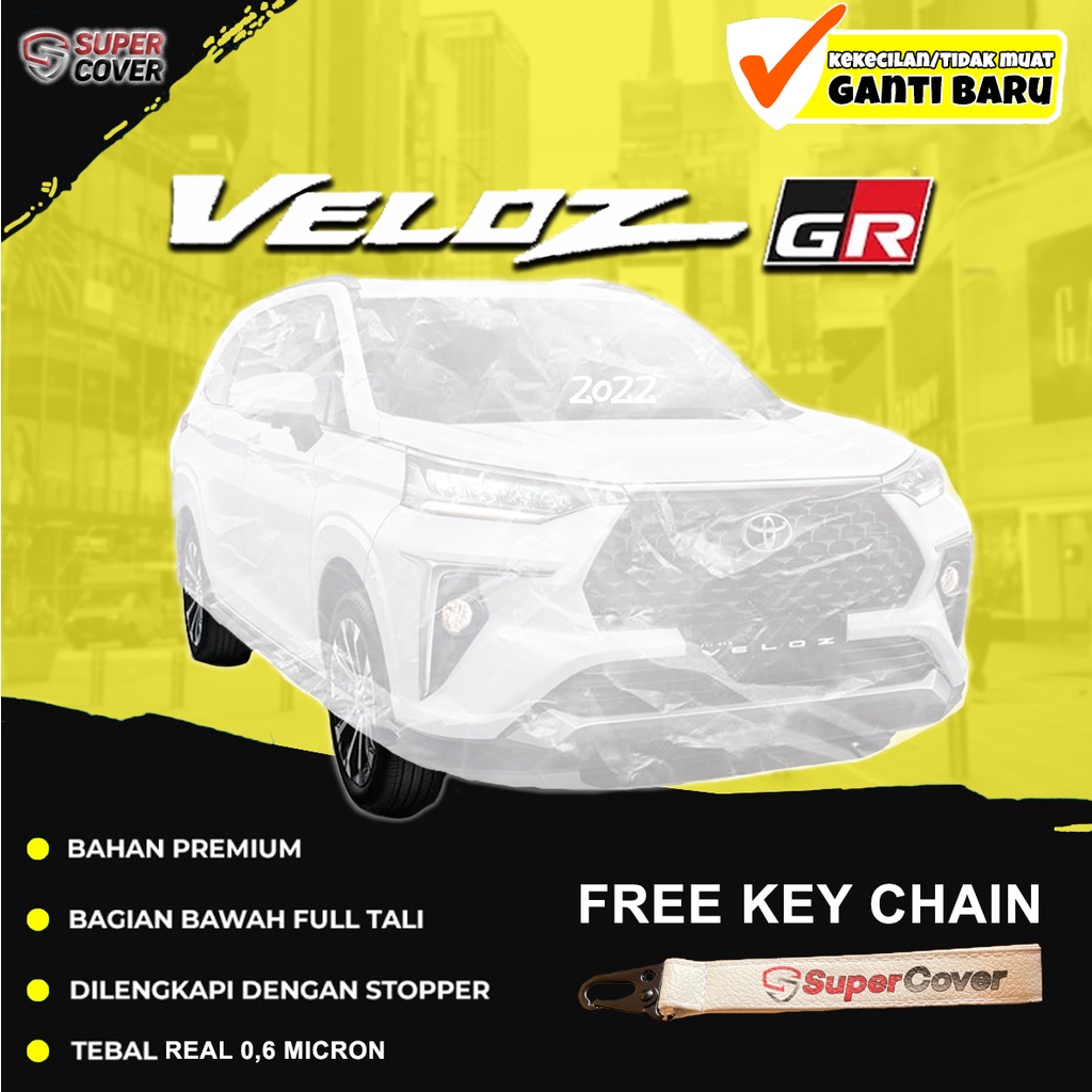 Sarung Mobil TOYOTA AVANZA VELOZ Plastik Anti Air Cover Body Waterproof Penutup pelindung Selimut