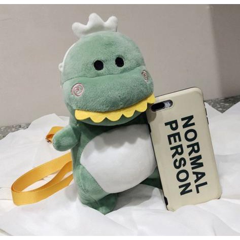 GGS TAS DINOSAURUS Boneka SELEMPANG Kartun BAHAN PLUSH Bag TAS DINO Jepang Korea Hadiah LUCU WANITA CEWEK TAS SLEMPANG DINO GAYA  KOREAN