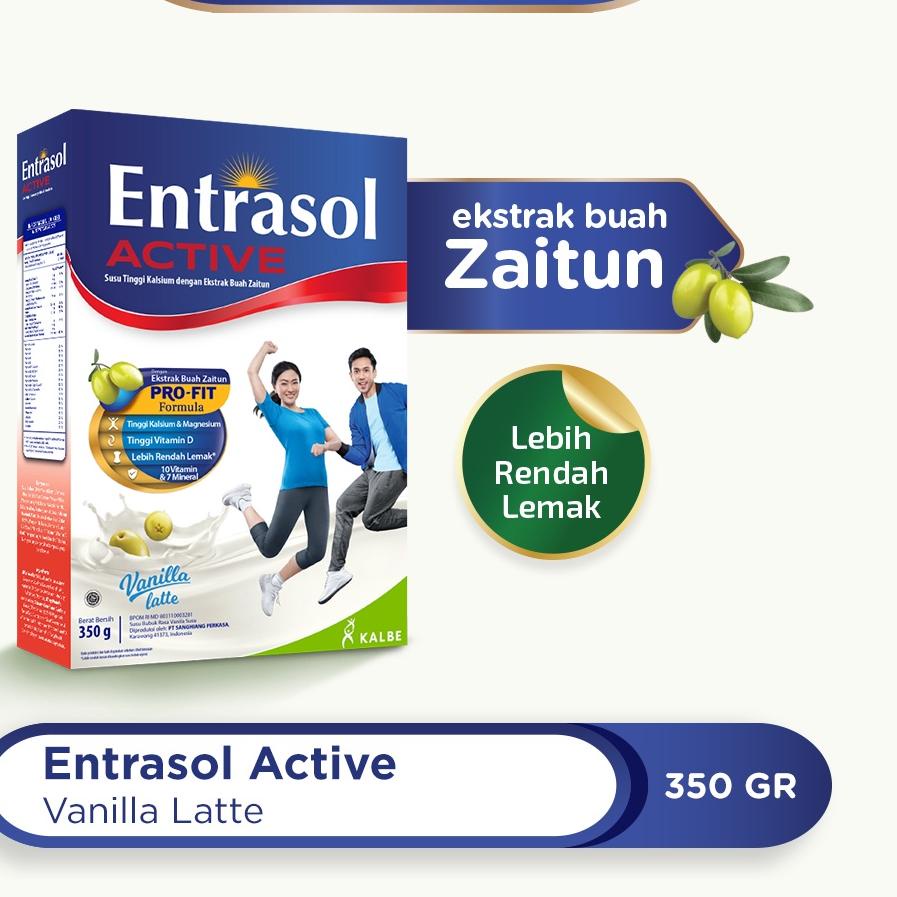 

[KODE PRODUK 8CRS759100] ENTRASOL ACTIVE VANILLA LATTE 350 G