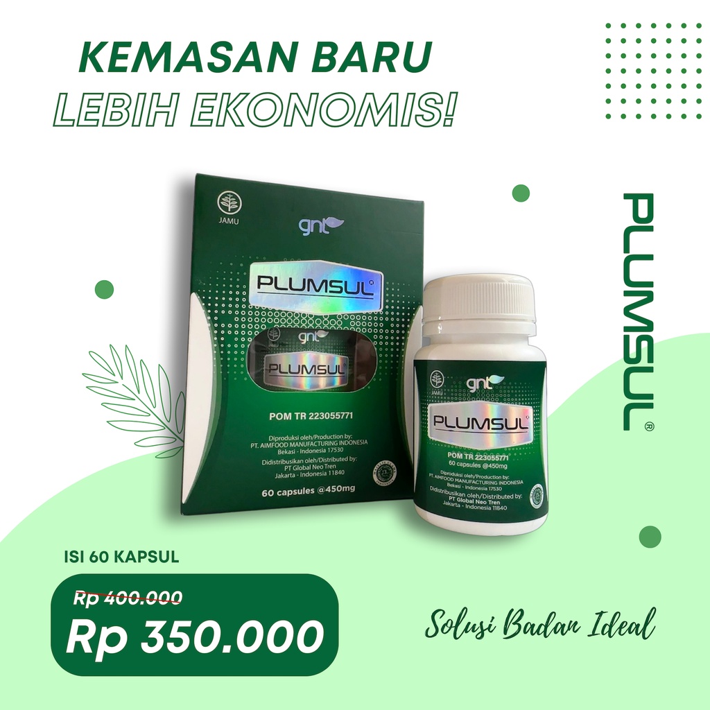 KEMASAN BARU Plumsul Suplemen Diet Herbal Extrak Buah Plum - 60 Kapsul