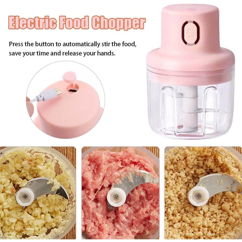 (JC) Blender Portabel Elektrik Tanpa Kabel / Mini Chopper 250ML