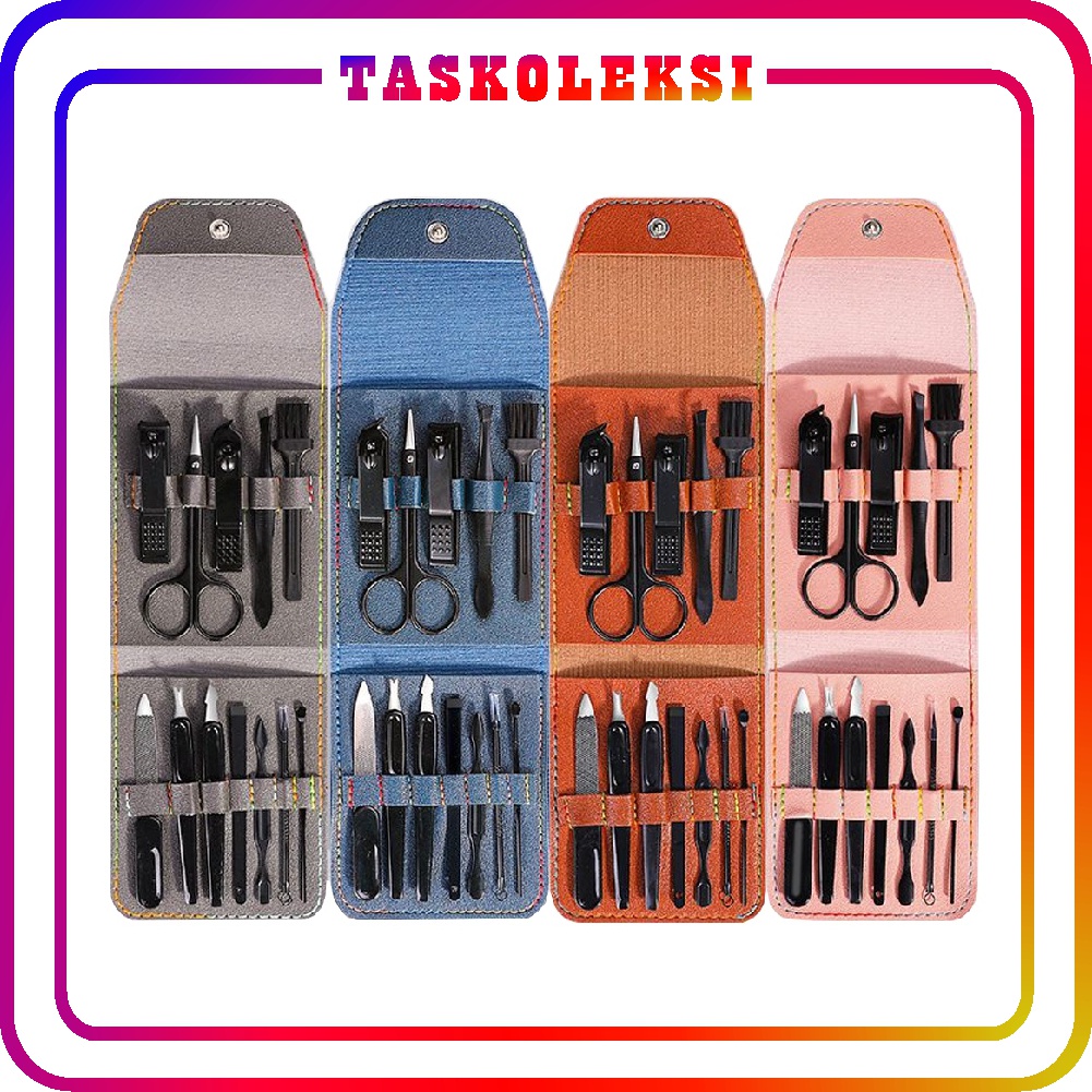 ☛TK☚ Alat Perawatan Kuku / Gunting Kuku Set Lengkap 12 in 1 Manicure Pedicure R837