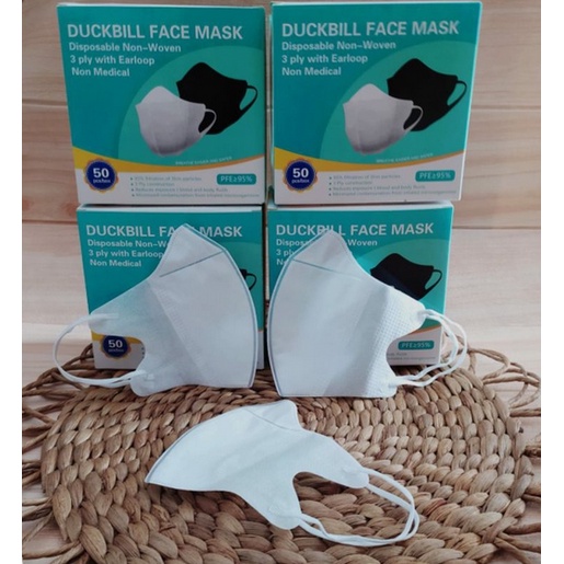 SB168 Masker Duckbill Isi 50 Pcs 3 Ply With Earloop