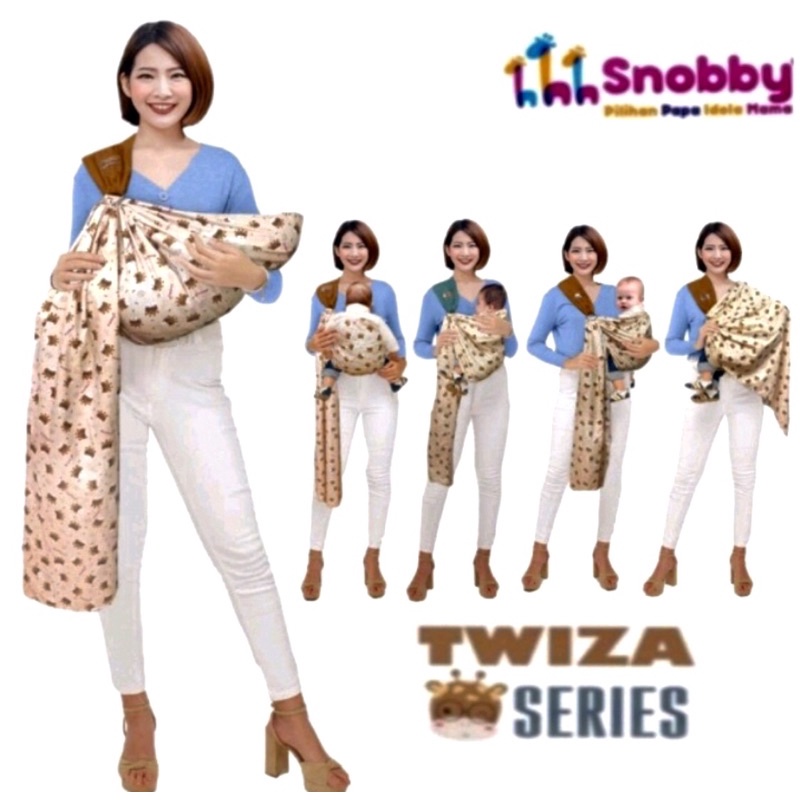 SNOBBY Gendongan Bayi Ring Sling Multifungsi Twiza | Athaya | Rocky | Jolly | Letra | Millo Series