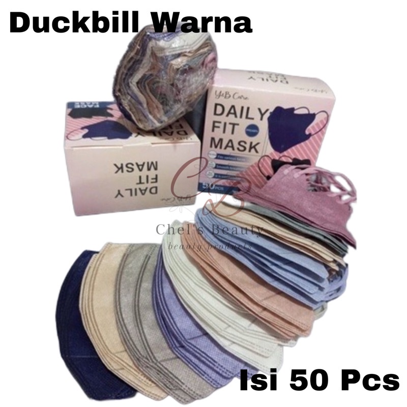 MASKER DUCKBILL EARLOOP 3PLY / 3 LAPIS DUCKBILL 3 PLY ISI 50 PCS