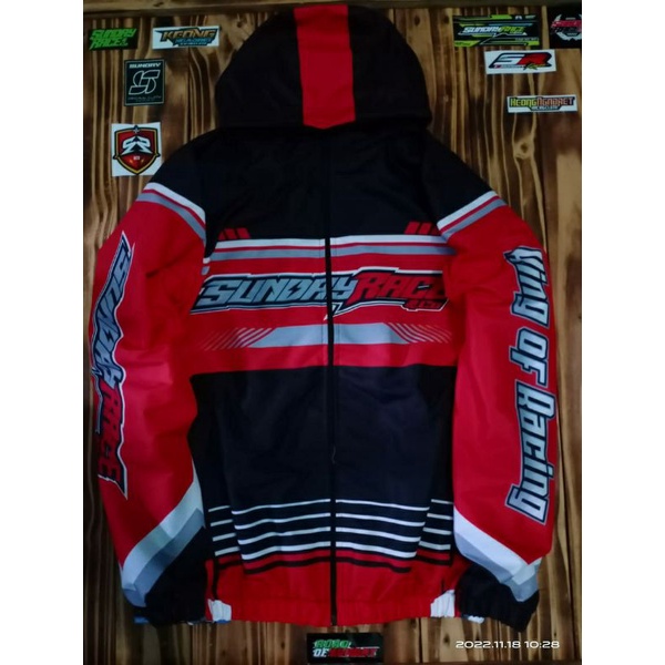jaket parasut original sunday race king of racing