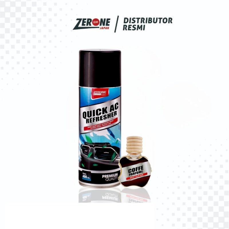 Pembersih AC Mobil Zerone Japan AC Refresher Bonus Parfum Kopi