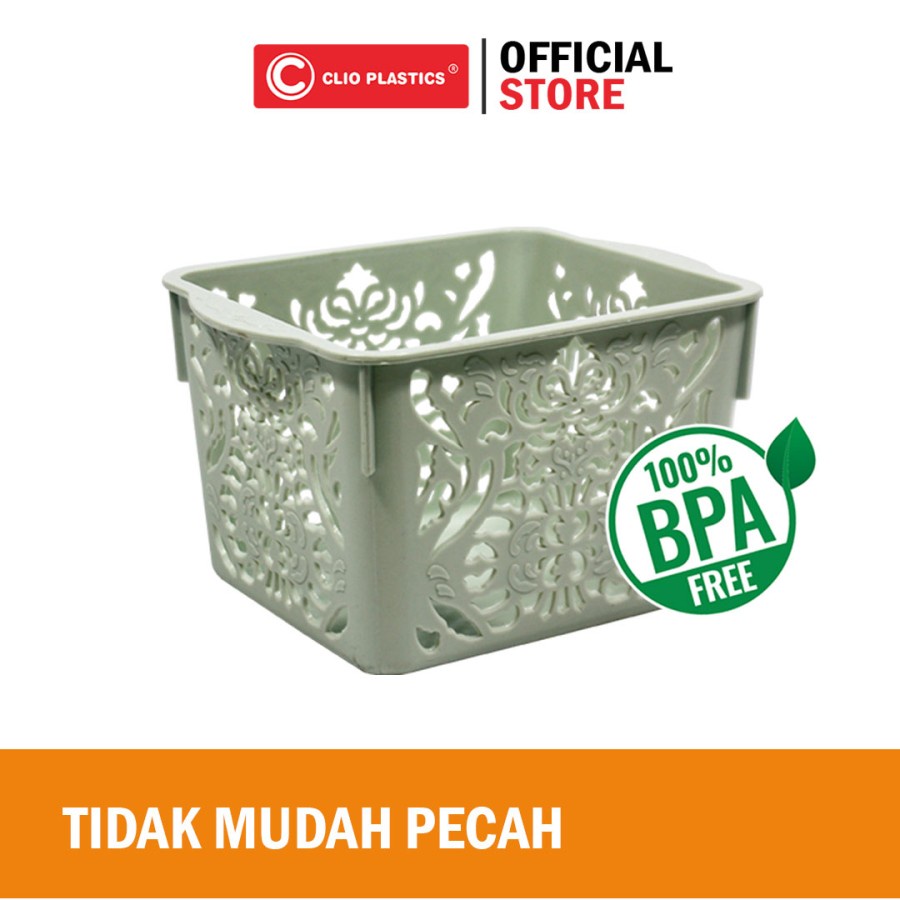 Storage Basket / Tempat Keranjang Plastik Serbaguna - Quattro 8360