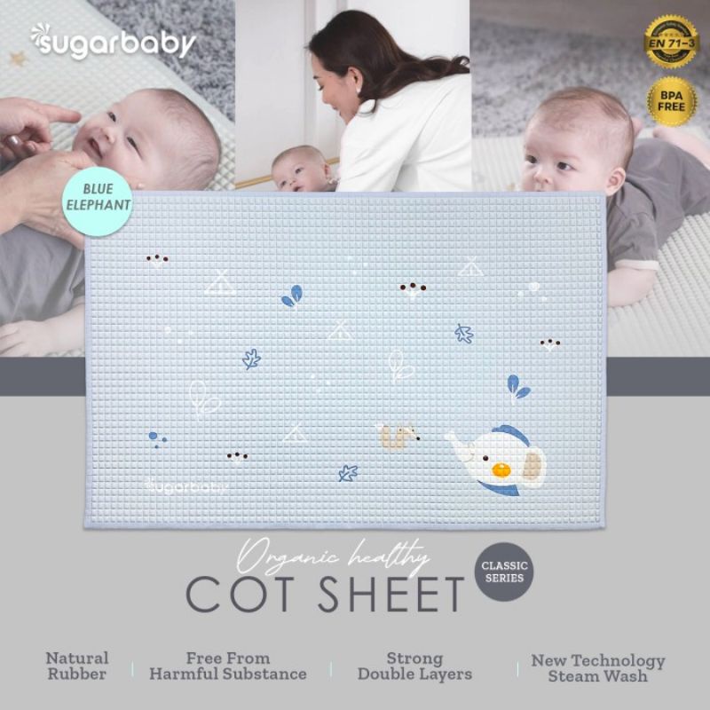 Sugar Baby Organic Healthy Cot Sheet / Perlak Karet Organik / Sugarbaby Perlak Bayi