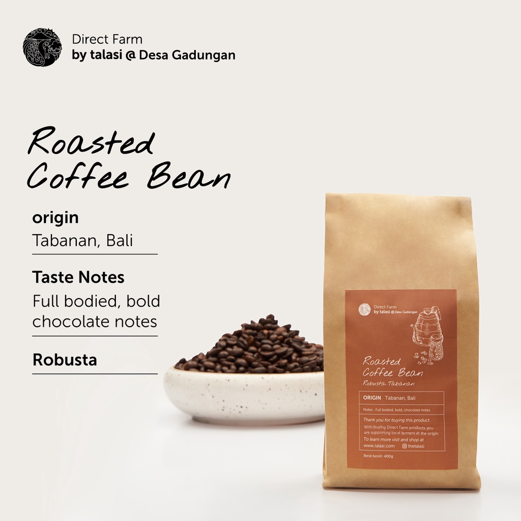 Jual Robusta Roasted Coffee Bean Origin Bali 400gr Shopee Indonesia