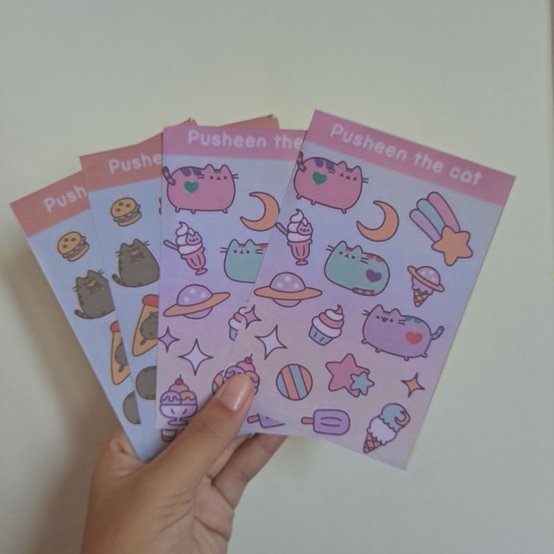 

[belum di potong] stiker sheet untuk journal,hiasan dll