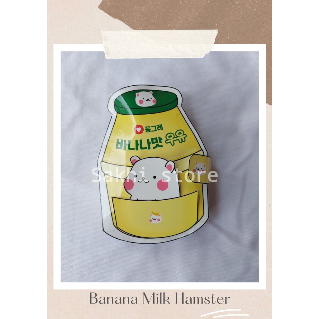 SQUISHY BOOK BANANA MILK HAMSTER