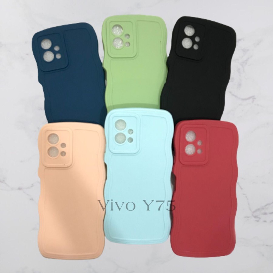 CASE VIVO Y75 - SOFTCASE SILIKON GELOMBANG WAVY PRO CAMERA - GA