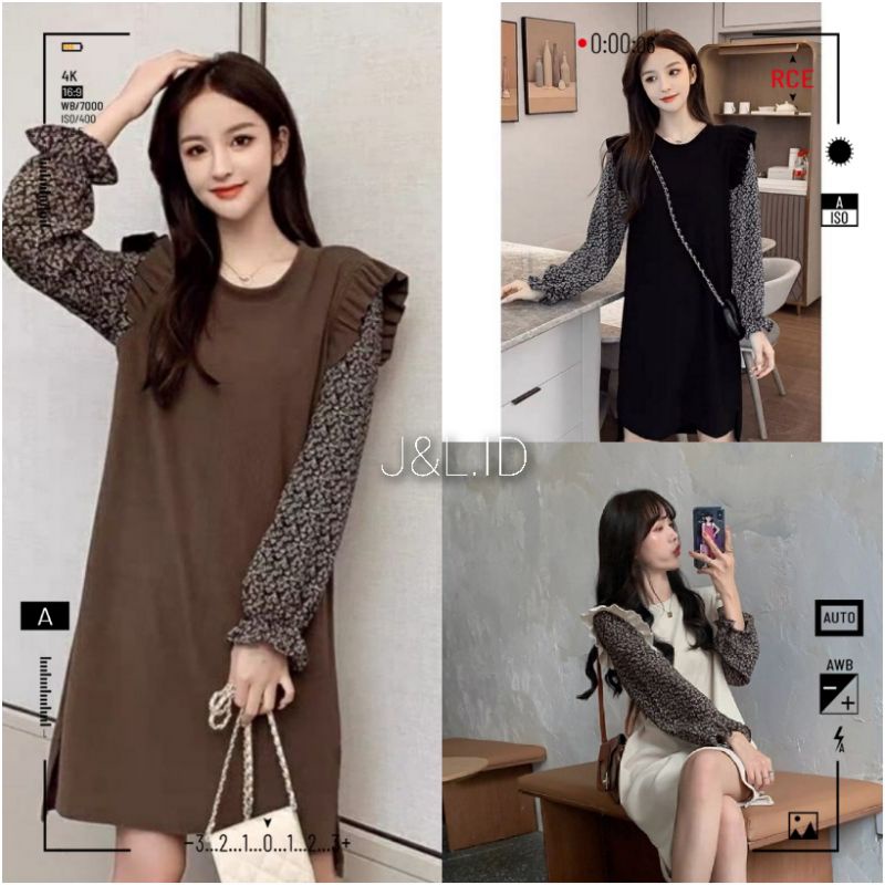 Baju Wanita Model Korea Import Knit Dress Envia Rajut Terbaru