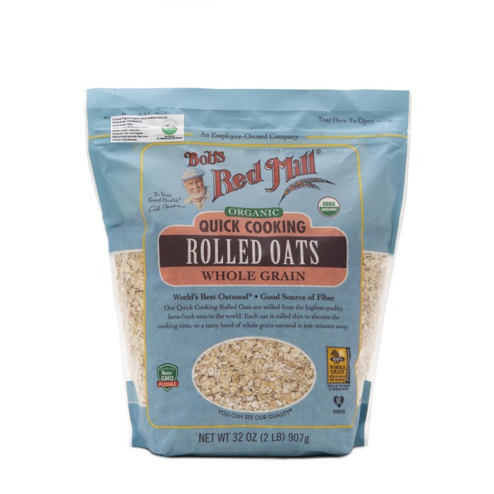 

[NEW] Bob's Red Mill Organic Quick Cooking Rolled Oats 907 gr