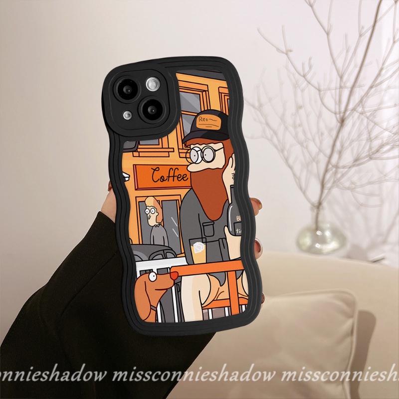 Realme 10 C33 C15 9Pro+ 8i 9i C35 C12 C25 C17 9 8 7i C30 C25Y C21Y C11 C25s C20 C20A 8Pro C3 5i 6i 5 7 Couple Case Cute Europe Art Retro Illustration Soft TPU Wavy Edge Case