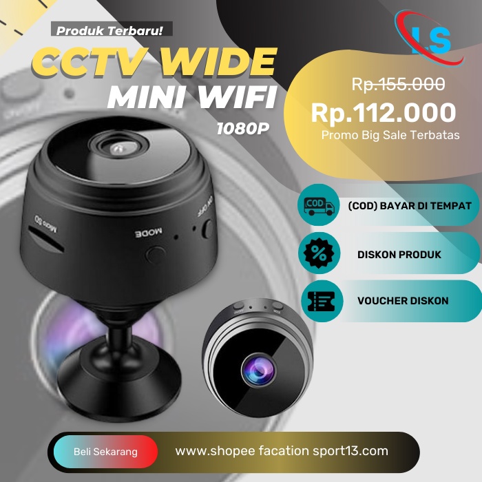 Mini WiFi IP Taffware Camera CCTV Wide Angle 1080P Kamera CCTV Mini Outdoor GNA8 C02