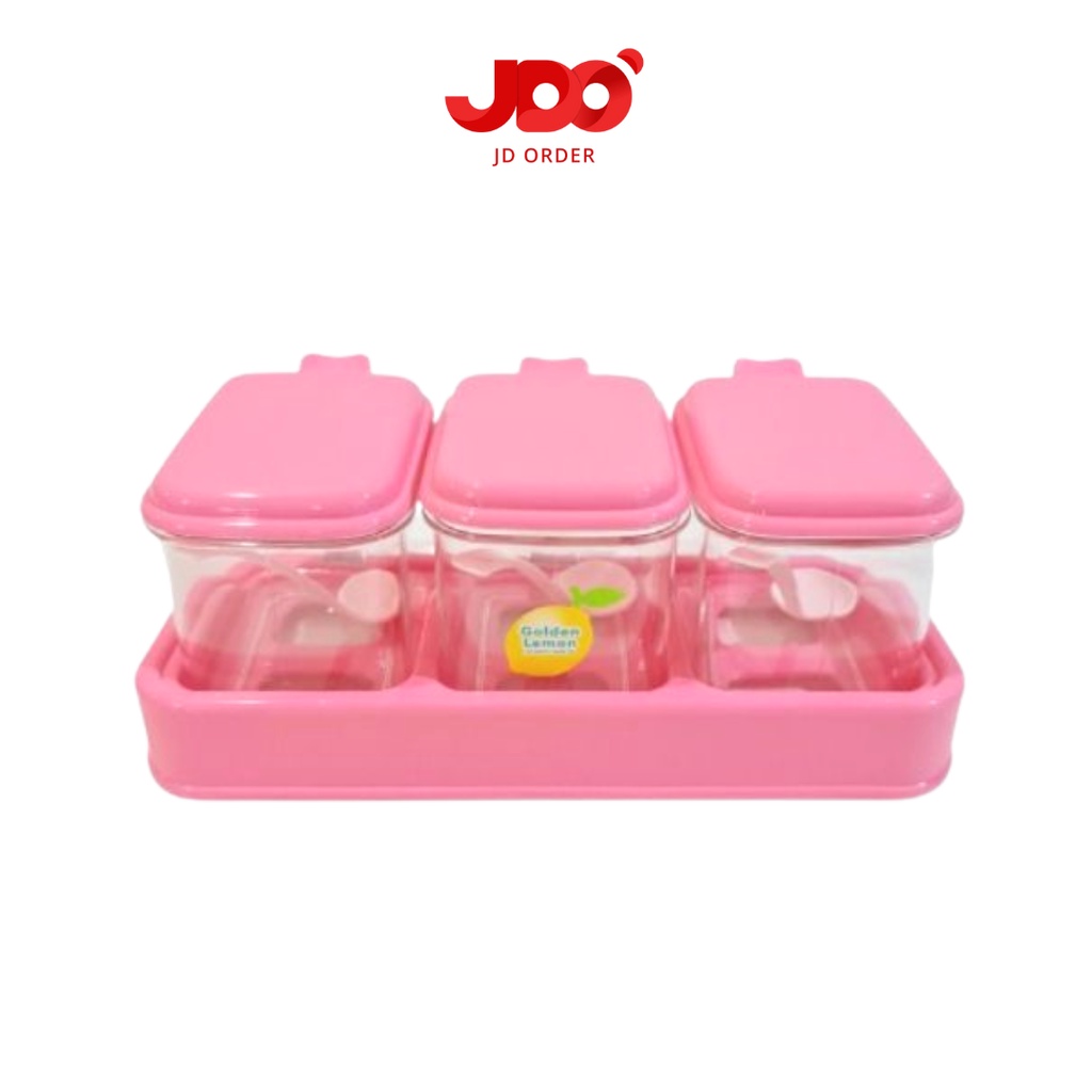 Tempat Bumbu Dapur / Tempat Garam Merica TGM-149-3 Slot Golden Lemon