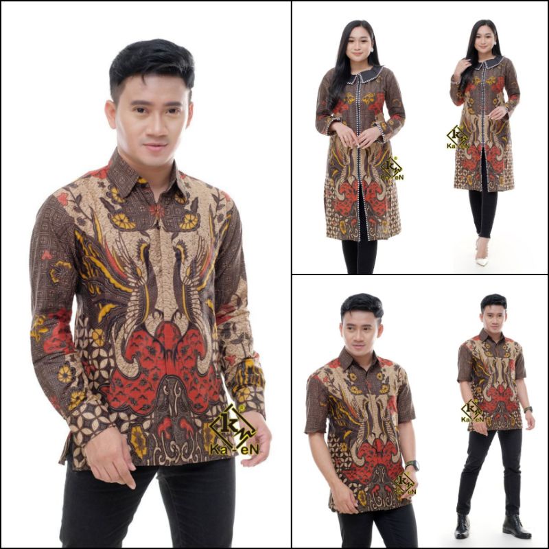 New motif batik kemeja batik pria // batik cowok lengan panjang