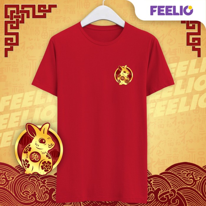 

Kaos Imlek 2023 Katun Combed 30S T-Shirt Imlek 2023 Tahun Kelinci - Kelinci Emas, S