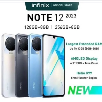 Infinix Note 12 2023 X676C MediaTek MT87 8/128 | 8/256 Garansi Resmi