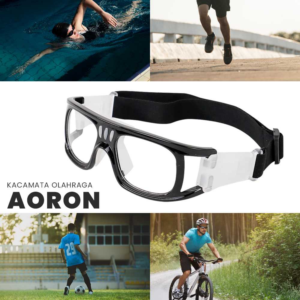 Aoron Kacamata Olahraga Sport Frame Glasses - 9833 ( Mughnii )