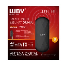 ANTENA DIGITAL LUBY UNTUK ANTENA INDOOR AND OUTDOOR LUBY LB-ANT 1005 dan 1006