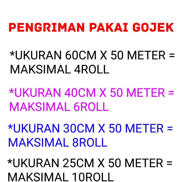 

㊎ Bubble Wrap 60cm x 50meter / 40cm x 50meter / 30Cm x 50Meter Hitam Bening Putih Susu Tebal Murah ㅖ