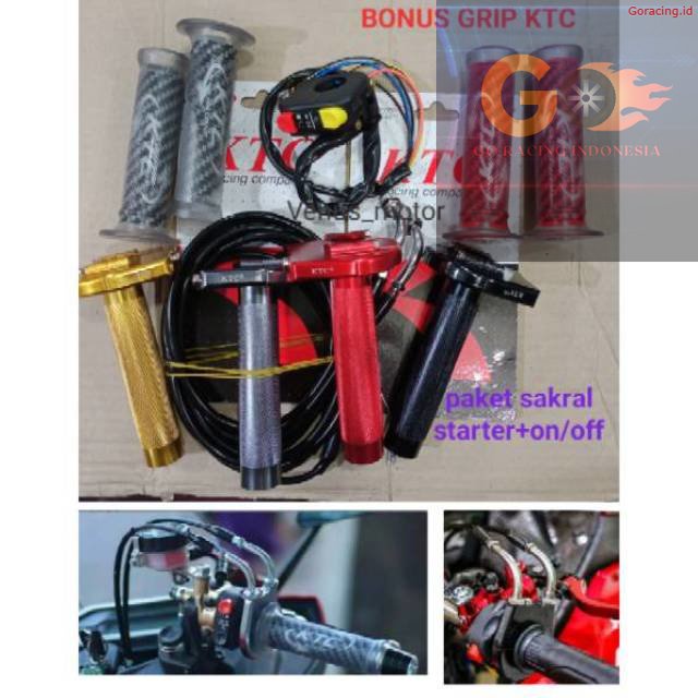 GR gas spontan KTC 2kabel gaspontan akai racing 2kabel gas domino universal gas spontan variasi full cnc nmax ninja vixion vario cbr pcx aerox gsx Ori