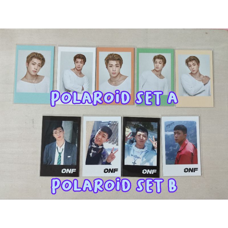 ONF WYATT PHOTOCARD / POLAROID SET