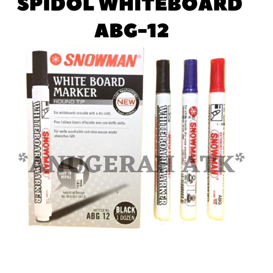 

い Spidol Whiteboard SNOWMAN Original (Bisa Dihapus) バ