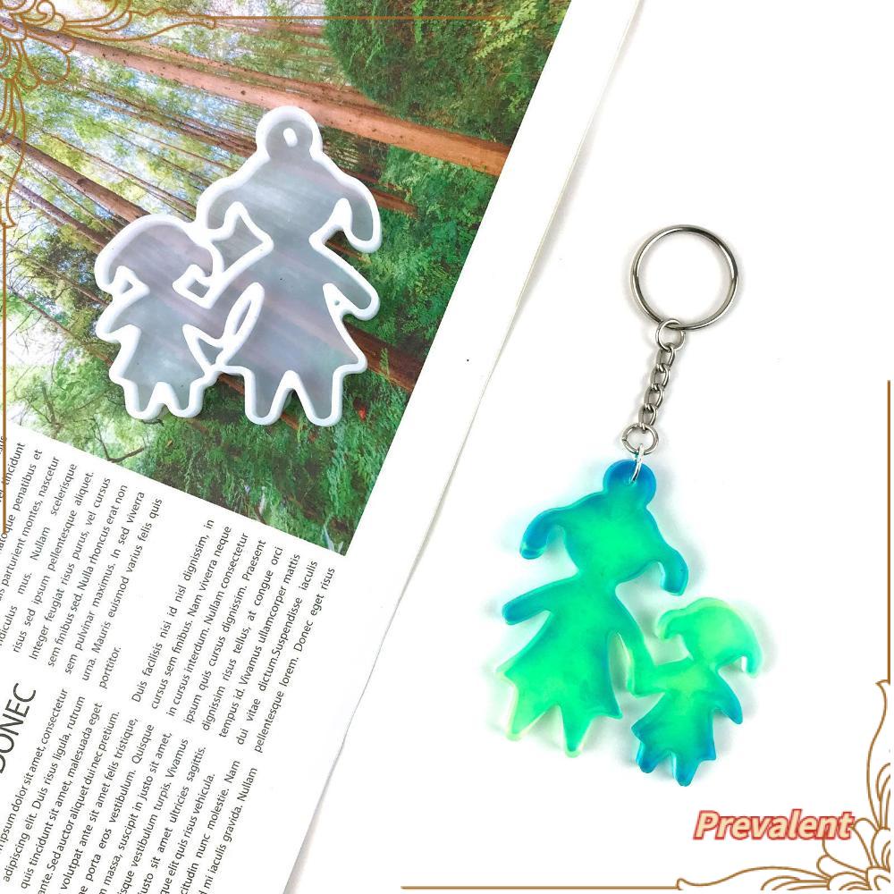 Preva Gantungan Kunci Cetakan Lucu Buatan Tangan DIY Silicone Mold