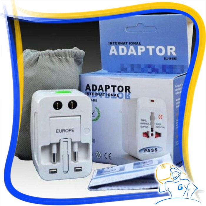 Universal Travel Adaptor Colokan Listrik Stop Kontak Internasional SNI