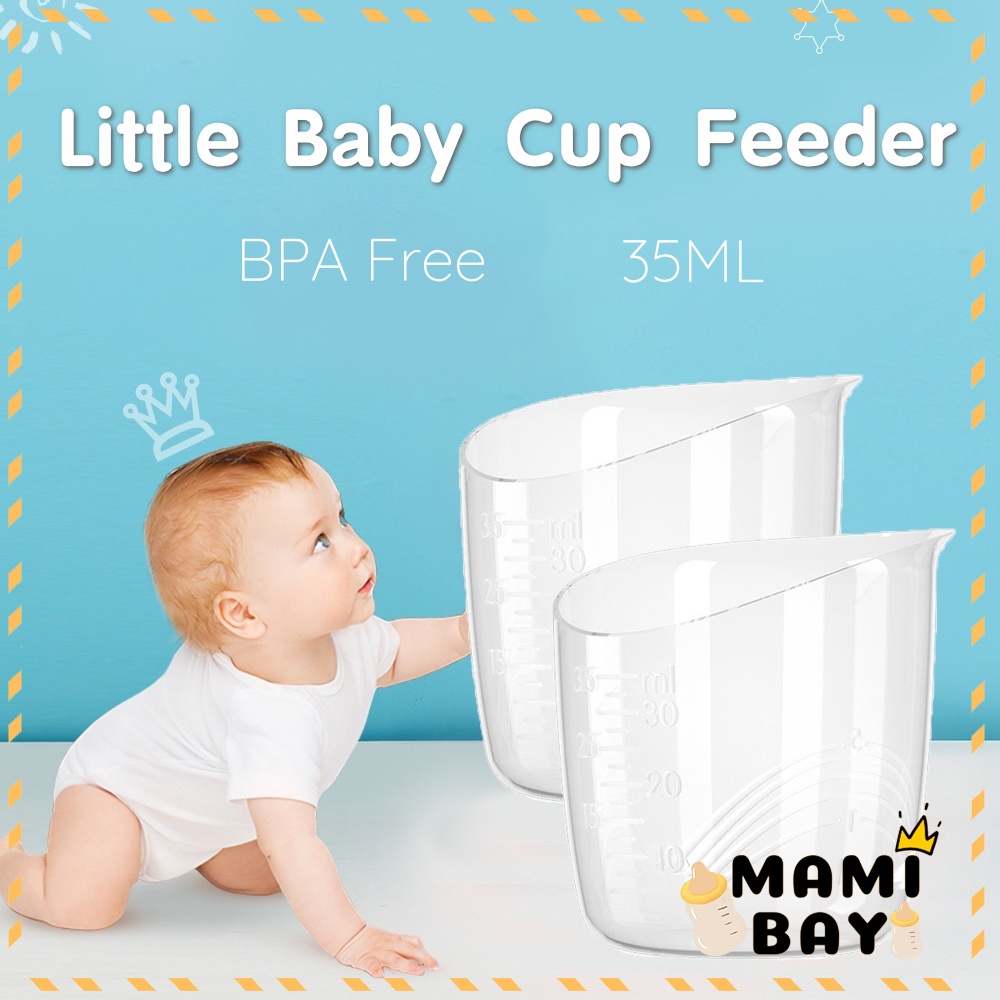 Mamibayi Little Baby Cup Feeder Cangkir Asi 35ML Gelas pengukur BPA Free