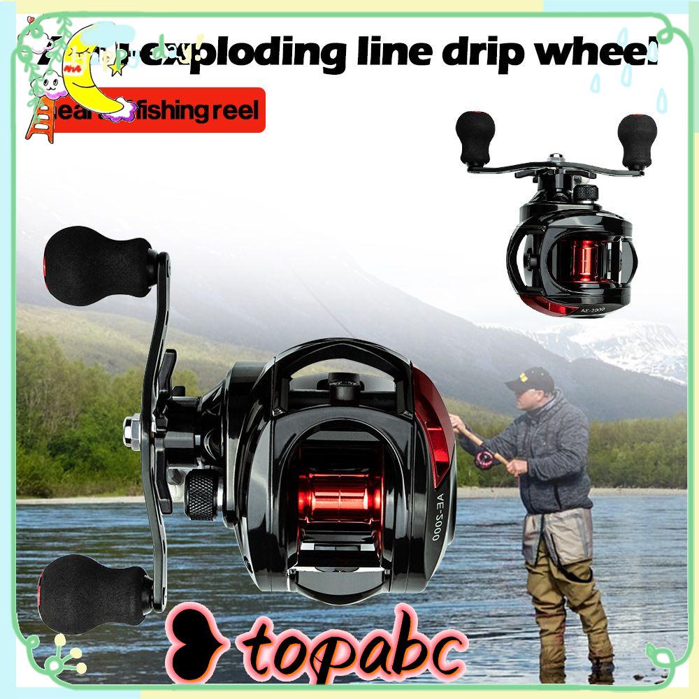 Top Water Drop Wheel Water Resistance Lure Wheel 7.2:1 Rasio Gigi Perlengkapan Memancing Sekitar AE-2000