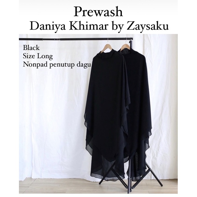 Preloved Daniya Khimar Dagu Non Pad Long by Zaysa Zaysaku