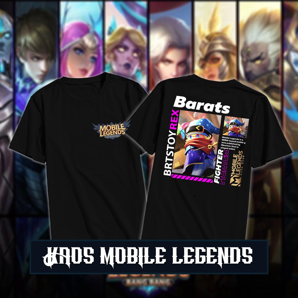 3bee.store - PROMO KAOS T- SHIRT /KAOS MOBILE LEGEND /KAOS HERO BARATS MOBILE LEGEND /BAJU DISTRO/ K