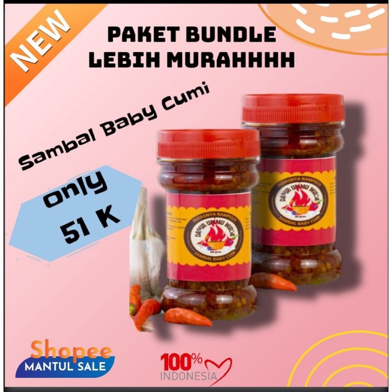 

Paket Bundle Lebih Murah Sambal Baby Cumi Double