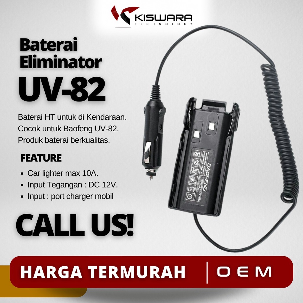 Battery Eliminator HT Baofeng UV-82