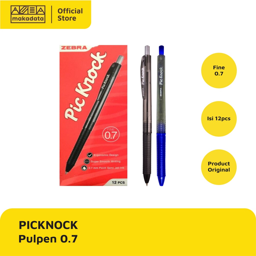 

PULPEN | BOLPEN PICKNOCK 0.7 1 PACK HITAM