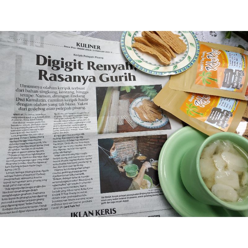 

Keripik Debog pisang 65gr rasa Ori manis