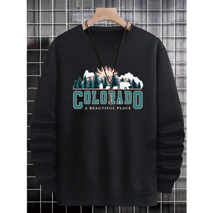 COLORADO Sweatshirt Basic II Sweater Crewneck Print DTF II Sz M - XL Anak &amp; Dewasa ( Pria &amp; Wanita )