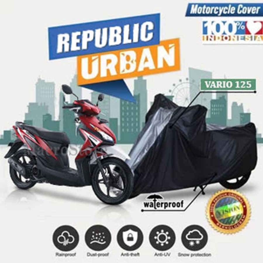Sarung Motor VARIO 125 Cover Selimut Penutup Motor VARIO 125 Urban Original Waterproof Anti Air