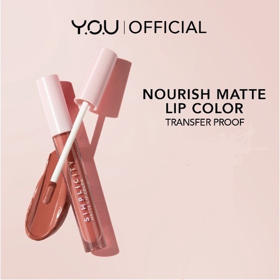 YOU ( Y.O.U ) NEW The Simplicity  Lip Matte Color