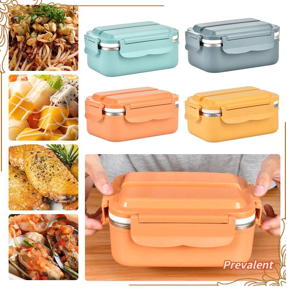 Preva Lunch Box Portable Untuk Pelajar Pekerja Kantor Wadah Makanan Anti Bocor