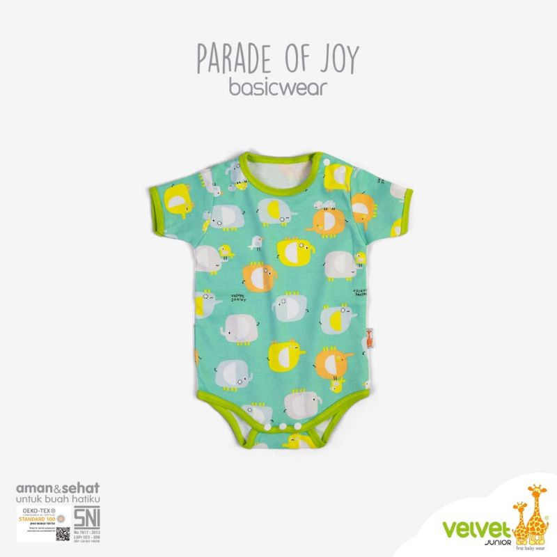 Velvet Jumper Segitiga Parade Of Joy (3 pcs)