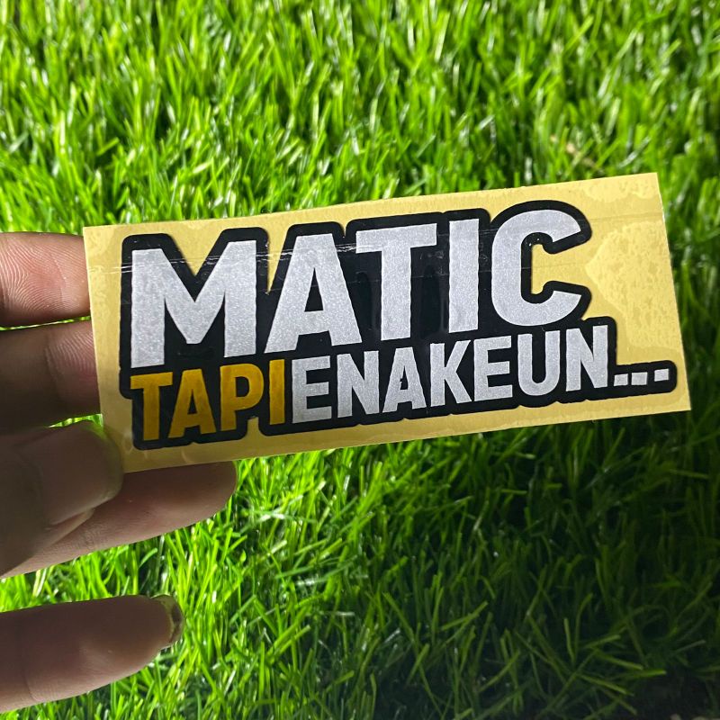 Sticker motor matic tapi enakeun cutting stiker 1pcs