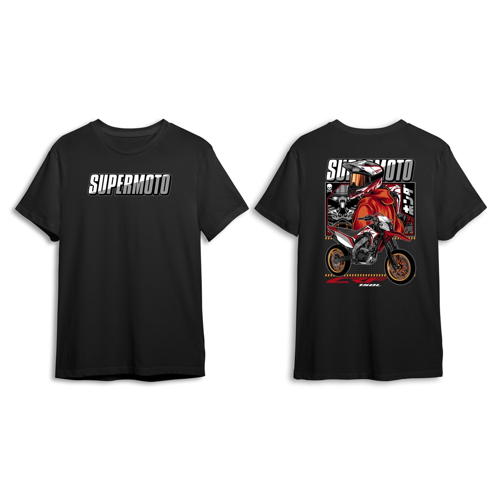 KAOS HONDA CRF 150L SUPERMOTO BAJU MOTOR CRF PRIA WANITA